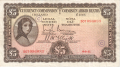 Ireland, Republic Of 5 Pounds, Prefix 50T, 9.6.1941